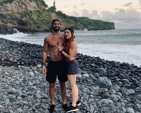 Becky Lynch and her Fiance Seth Rollins at the Beach enjoying their holiday